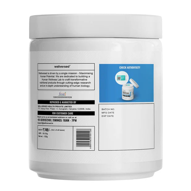 Wellcore - Pure Micronised Creatine Monohydrate (122g, 33 Servings) Tropical Tango