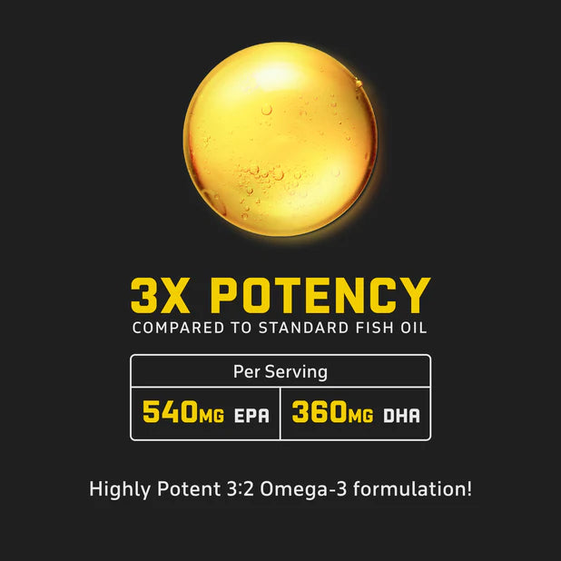 YouWeFit Omega-3 Fish Oil (30 Capsules), 1250mg