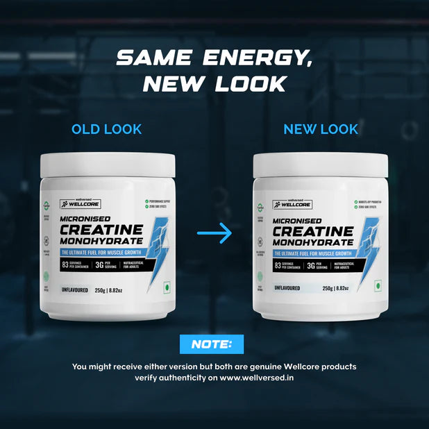 Wellcore - Micronised Creatine Monohydrate (250g, 83 Servings)