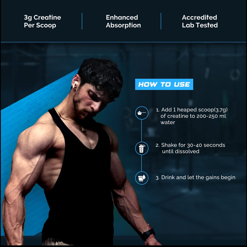 Wellcore - Pure Micronised Creatine Monohydrate | Kiwi Kick (307g, 83 servings)