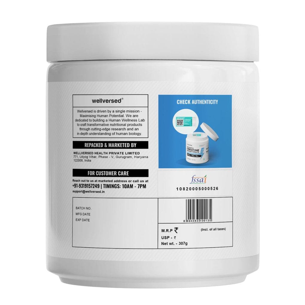 Wellcore - Pure Micronised Creatine Monohydrate (307g, 83 Servings) Tropical Tango