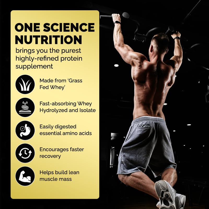 One Science Nutrition (OSN) 100% Iso Gold Whey Protein 5 lbs [Grass Fed Whey]- 27g Protein, 5.3g Glutamine, 6.4g BCAA - Chocolate Charge