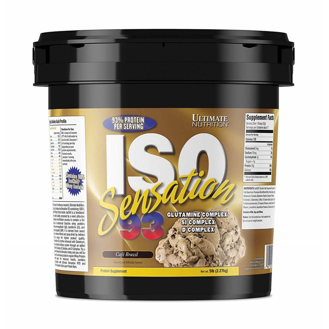 Ultimate Nutrition Iso Sensation Whey Protein (5 pounds, Chocolate Fudge)