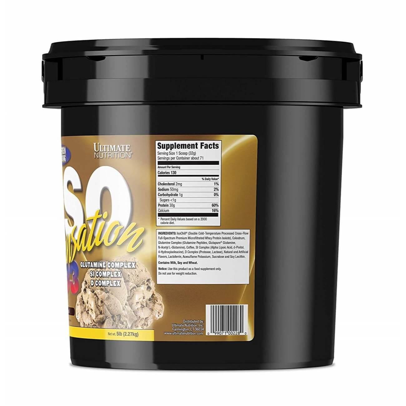 Ultimate Nutrition Iso Sensation Whey Protein (5 pounds, Chocolate Fudge)