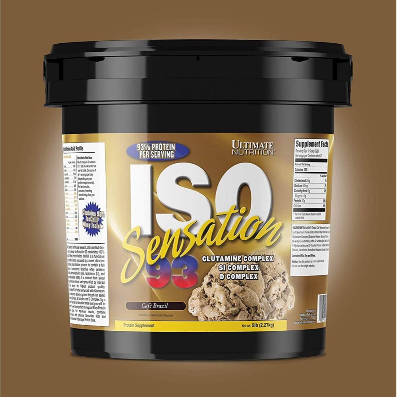 Ultimate Nutrition Iso Sensation Whey Protein (5 pounds, Chocolate Fudge)